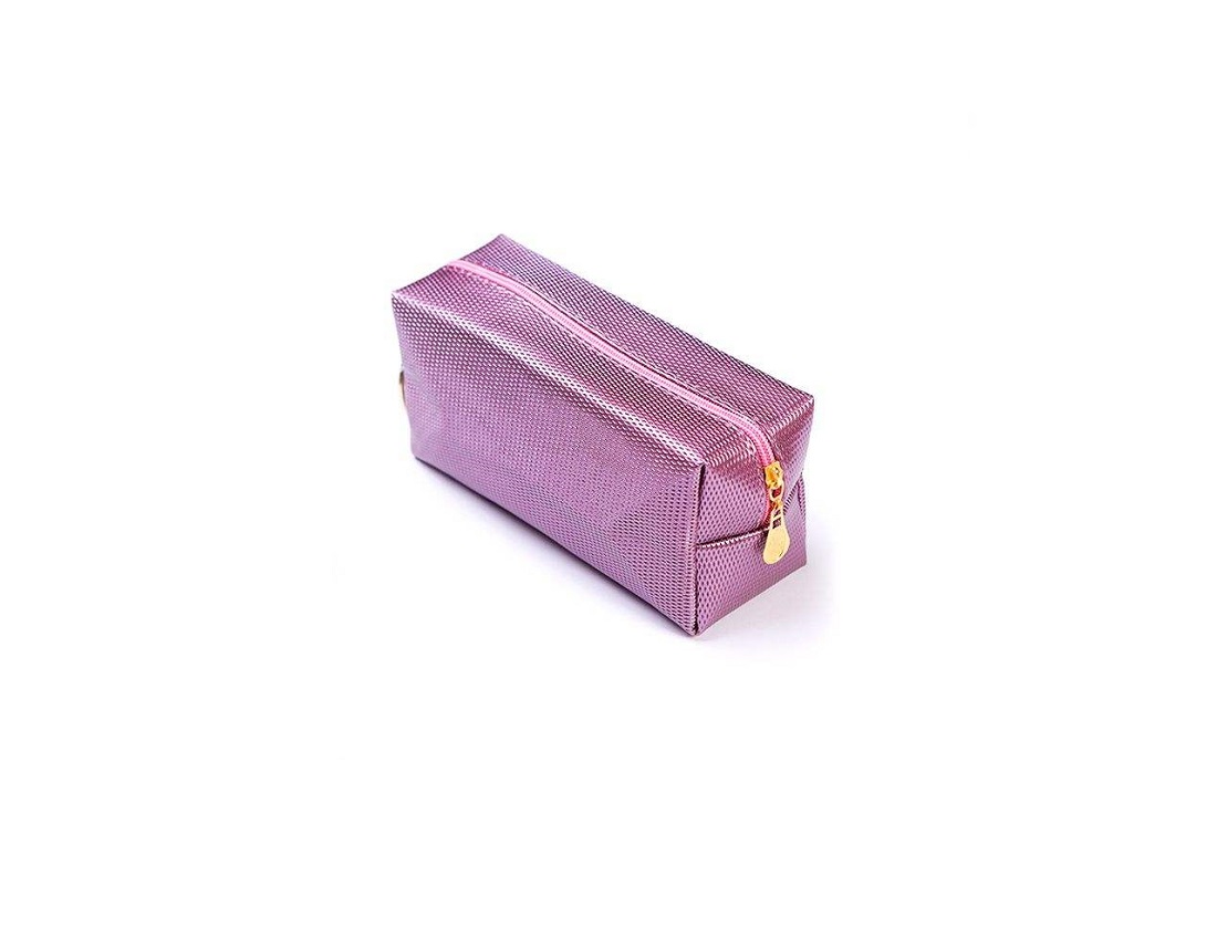 کیف لوازم آرایشی طرح دیسکو مدل Purple