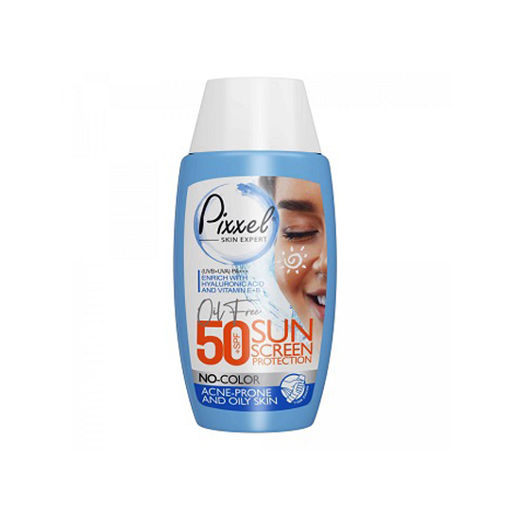 کرم ضد آفتاب پیکسل بدون رنگ مناسب پوست‌های چرب و آکنه دار SPF50