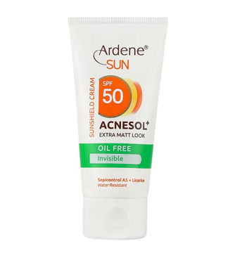 کرم ضد آفتاب بدون رنگ آردن SPF 50 مدل Acenesol حجم 50 میلی‌لیتر