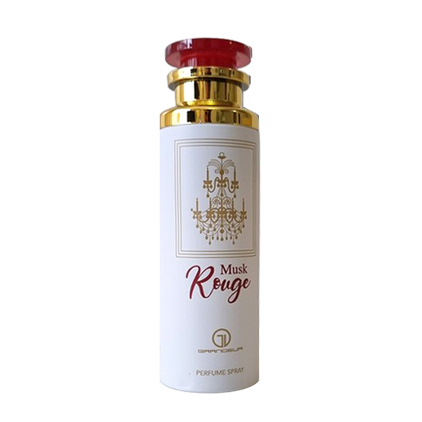 اسپری بدن زنانه گراندیور مدل MUSK Rouge حجم 200 میلی لیتر