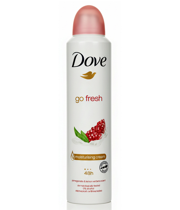 اسپری ضد تعریق زنانه داو با رایحه انار مدل go fresh حجم 250 میلی لیتر