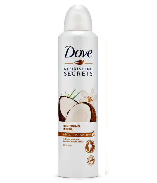 ضد تعریق زنانه داو با رایحه نارگیل حجم 250 میلی لیتر