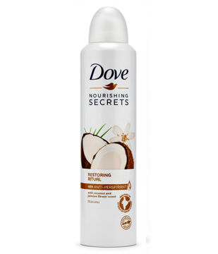 ضد تعریق زنانه داو با رایحه نارگیل حجم 250 میلی لیتر