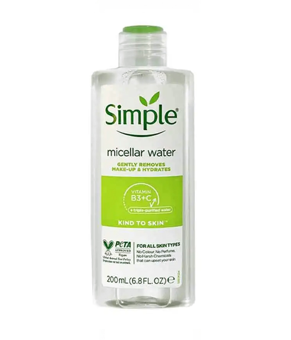 میسلار واتر سیمپل مناسب انواع پوست حجم 200 میلی لیتر 