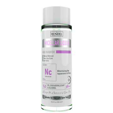 میسلار واتر نیاسینامید رندل مناسب پوست‌های چرب و مختلط حجم 300 میلی لیتر