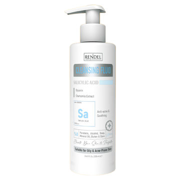 فلوئید فیس واش سالسیلیک اسید صورت رندل مناسب پوست‌های چرب و مستعد آکنه حجم 250 میلی لیتر