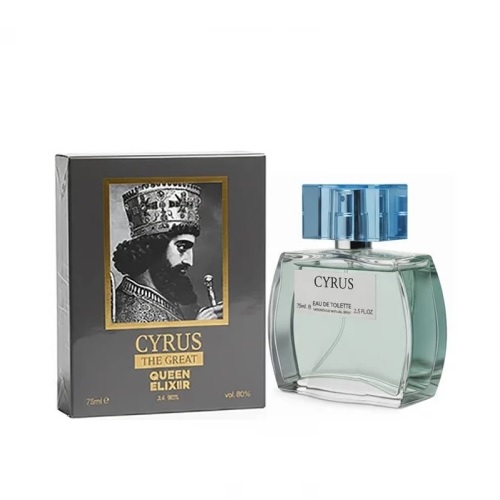 ادکلن مردانه کویین الکسیر مدل کوروش کبیر حجم 75 میلی لیتر